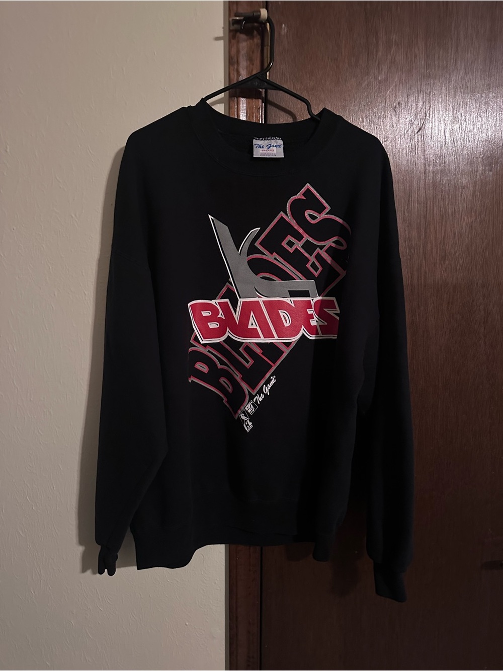 Vintage Made in USA The Game Kansas City Blades IHL Crewneck Sweatshirt SZ XXL